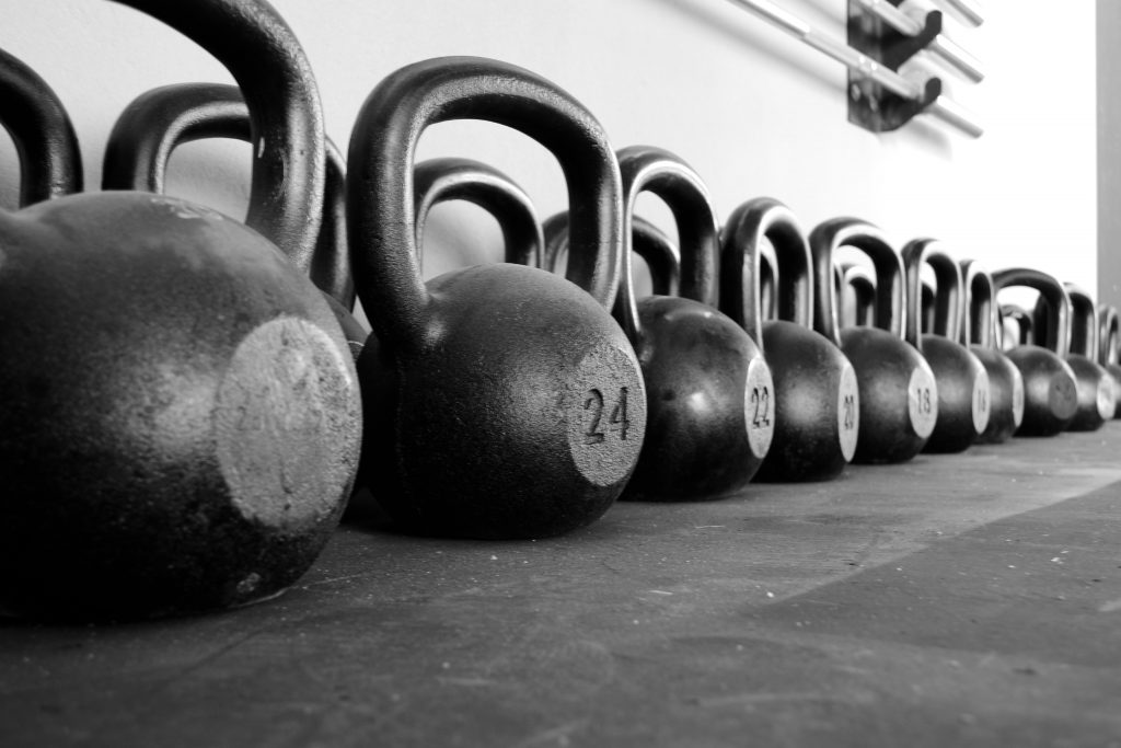 Kettle Bells in Row